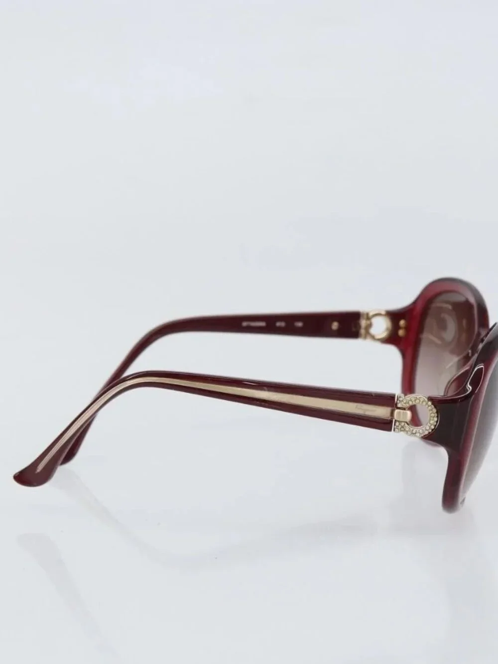 Salvatore Ferragamo Sunglasses plastic Red Auth bs32845